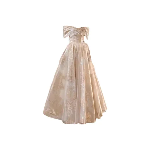 JIAONI Шампанское Женские Вечерние Платья