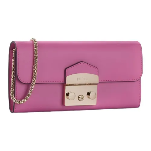 Furla Metropolis Collection Кожа Одно плечо Клатч Стандартный Женский Розовый Красный