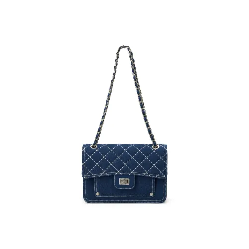 Lee Denim Crossbody One Shoulder Bag Standard Women's Dark Blue