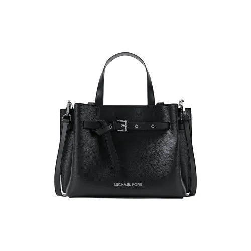 MICHAEL KORS Эмилия Спилок Коровьей Кожи Одно Плечо Сумка Маленькая Женская Черная