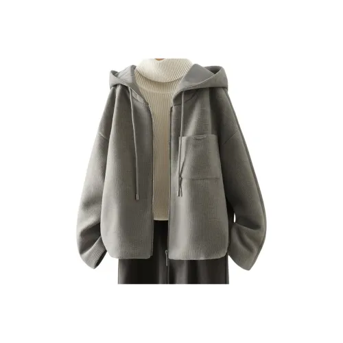 IHIMI Куртки и Пальто Женские Темно-Серый