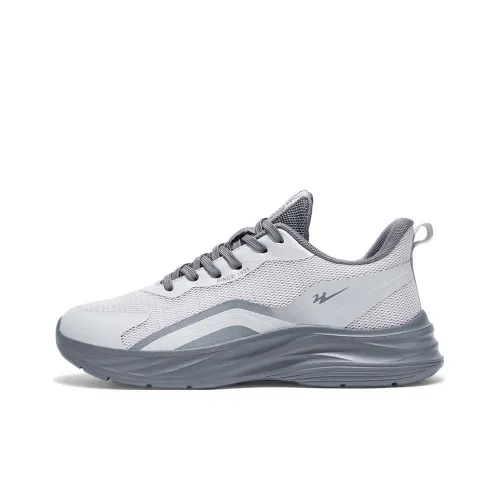 Binary Амортизация Oтскок Высота Легкий Дышащий Низкий Топ Беговые кроссовки Мужской Черный Warrior