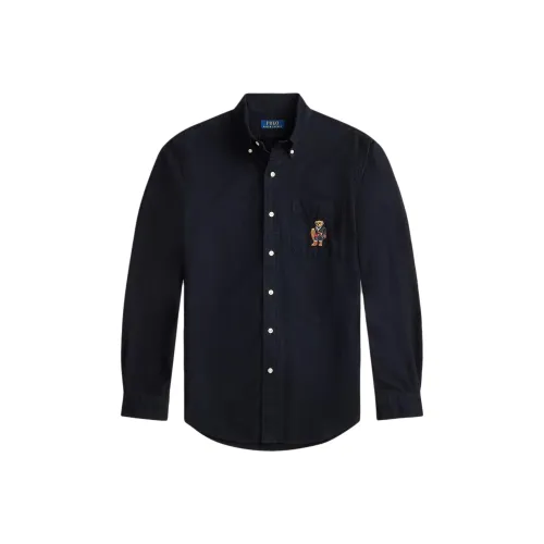 Черные мужские рубашки Polo Ralph Lauren