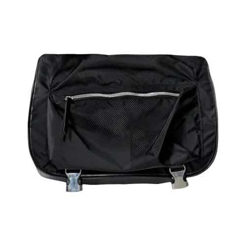 POY Нейлон Курьерская сумка Сумка через плечо Женская Черная