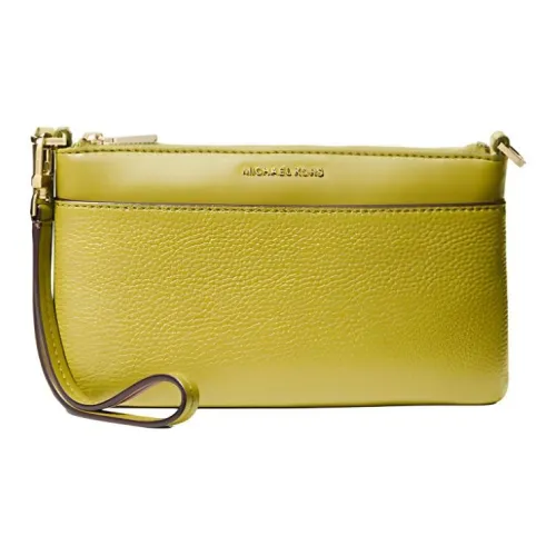 MICHAEL KORS Jet Set Кожаный Клатч Средний Женский Желтый