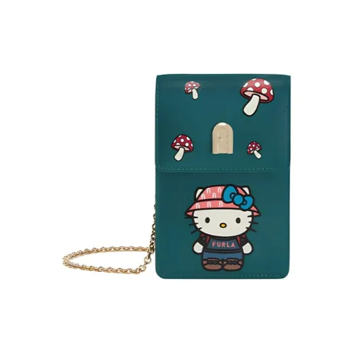 Furla Hello Kitty 1927 Collection Кожа Сумка Одно плечо Через плечо Чехол для телефона Мини Женские