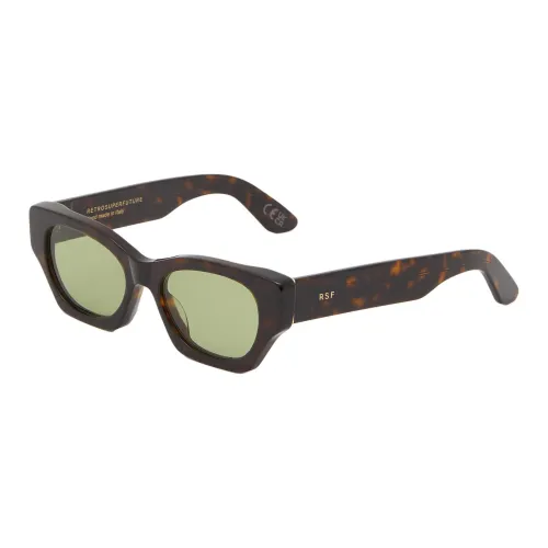 Retrosuperfuture Ацетатный Квадратные Солнцезащитные Очки Мужские Коричневые