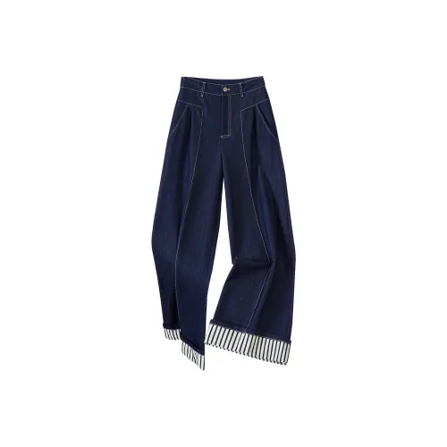 TOUCH Повседневные брюки Женские Темно-синий
