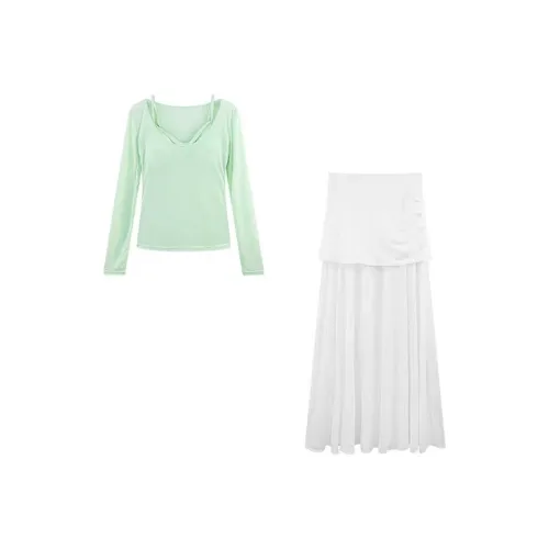 QIAOMONVHAI Женские Комплекты с Юбкой