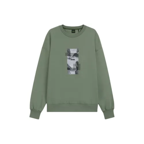 Hugo Boss Зеленый Мужской Свитшот