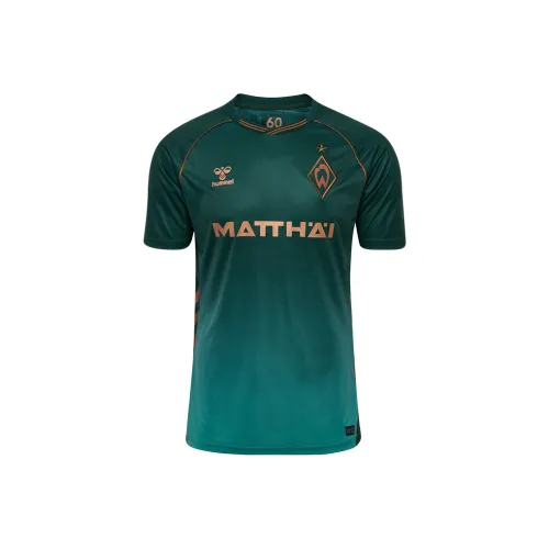 Hummel Темно-зеленый унисекс футбольные майки