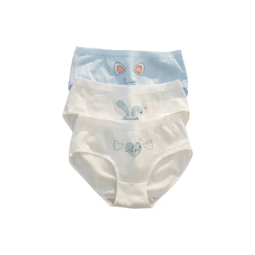 ECONICE 3 пачки Кролик Кошачья лапа Женские трусики-бикини