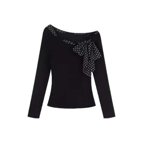 MIMOSA CHUR Черный Женские T-рубашки