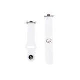 Кость для собаки, силиконовый ремень - белый