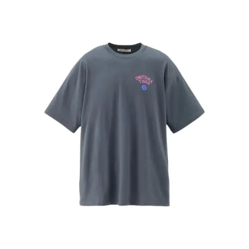 Onitsuka Tiger Синий Серый Унисекс T-рубашки