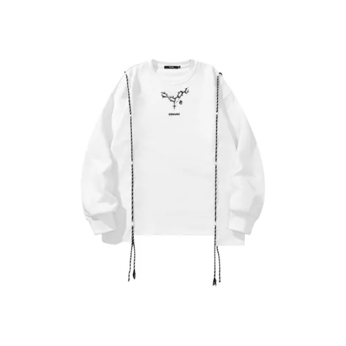 GENANX Белый Унисекс Свитшоты