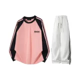 Розовый топ + Серый K