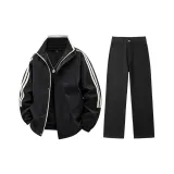 Комплект одежды (Черная куртка + Черные штаны)