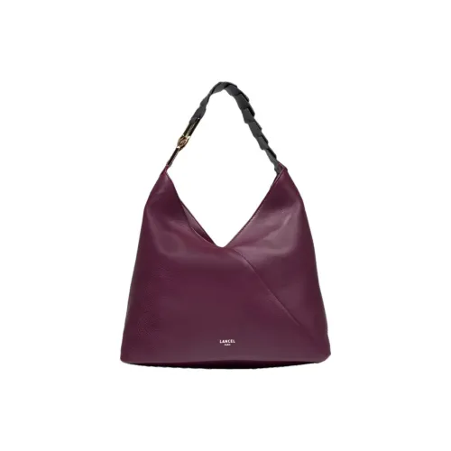 LANCEL Коровья кожа Сумка на плечо Большая Женская Черная смородина Каштановый