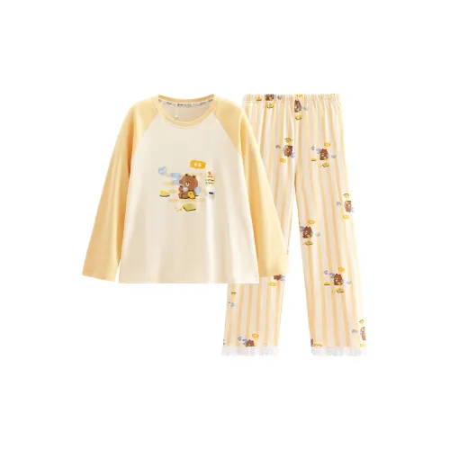 FENTENG Brown Bear Pajama Set Women's