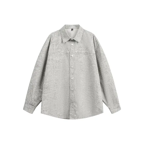 NFWYS Белый Серый Школьный Повседневный Рубашки