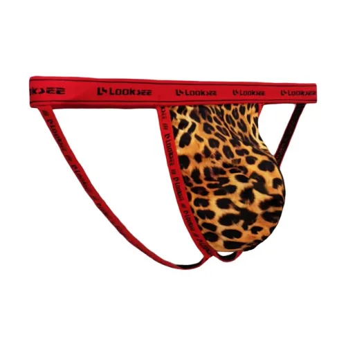 LOOKSEE Леопардовый принт Широкий Ножной Двойной Ножной N2102 027 Мужской Стринг