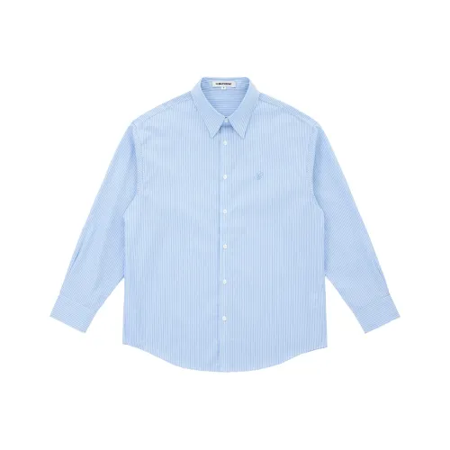 CLIMAX VISION Floral Script Series Рубашка Унисекс Сине-белые полоски