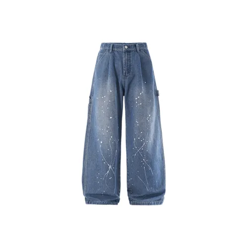 Inflation Синий Унисекс Джинсы