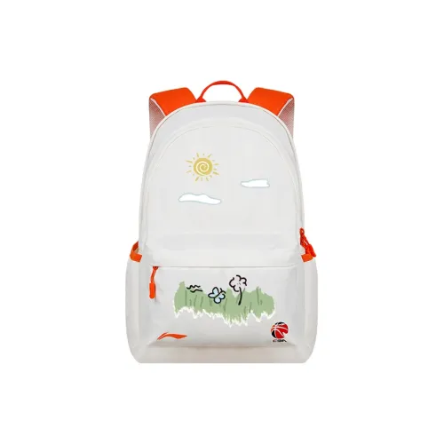 Лайнер Полиэстер Рюкзак Стандартный Унисекс Белый Оранжевый