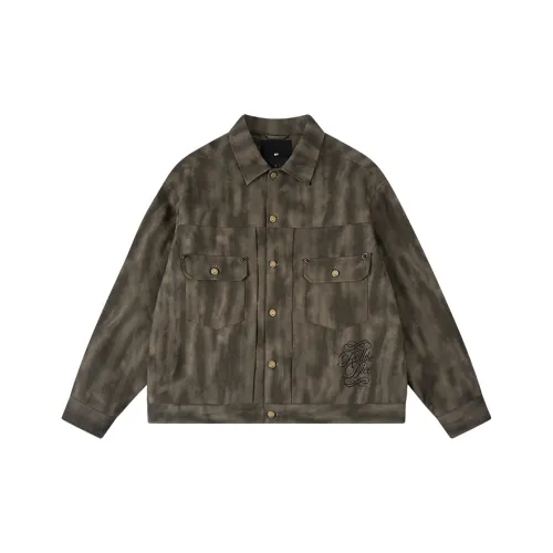 1807 ROLLTHEDICE Кошачий глаз Украшение Кожа Куртка Унисекс