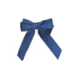 Деним Бант Заколка для волос с Лентой