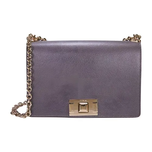 Furla Mimi Collection Кожа Плечевая Сумка Маленькая Темно-фиолетовая