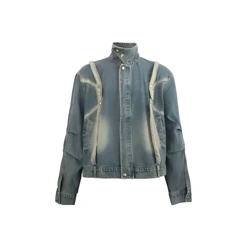 MARTHENAUT Винтажный синий унисекс джинсовые куртки