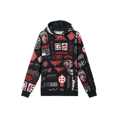 Jordan Essentials Свитшот Мужской Черный Кампус Красный