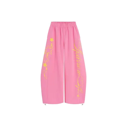 XIAOLIZI Розовый Унисекс Повседневные Штаны