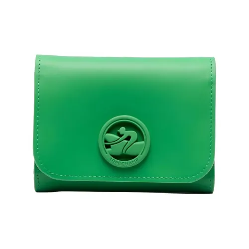 LONGCHAMP Коробка TROT Телячья кожа Кошелек Женские Травяной зеленый