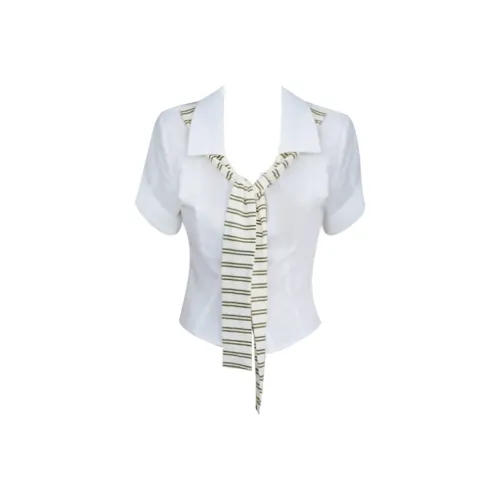 GRAYISMOON Белые Женские Рубашки