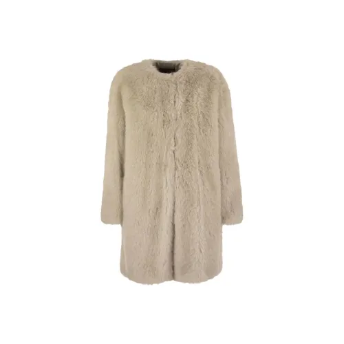 MaxMara Studio Бежевый Женский Пальто