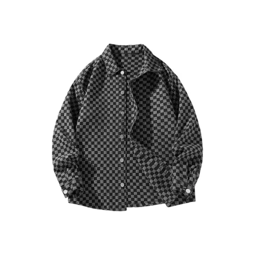 HEISU Мужские Черные Рубашки