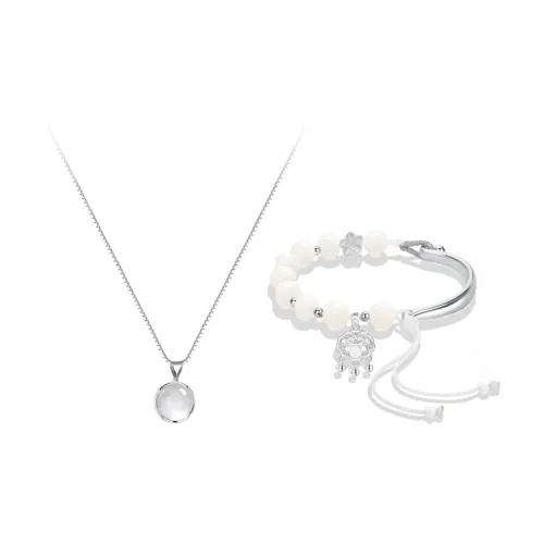 I YOU Белый нефрит Бодхи ожерелья женские