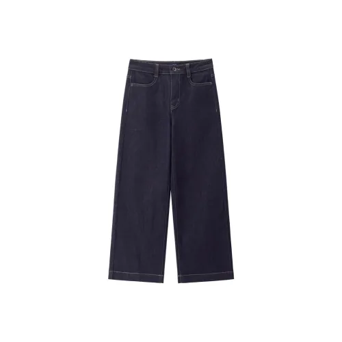 Giordano 28 Темно-синий Синий Женские Джинсы