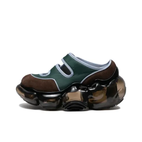 Grounds Martina Moopie Low Топ Повседневный Женский Коричневый Зеленый Черный