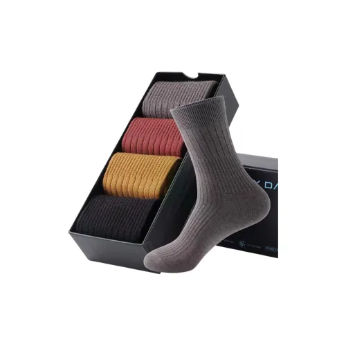 MAXDAVID Смешанный цвет 4 упаковки мужские носки MID до икры