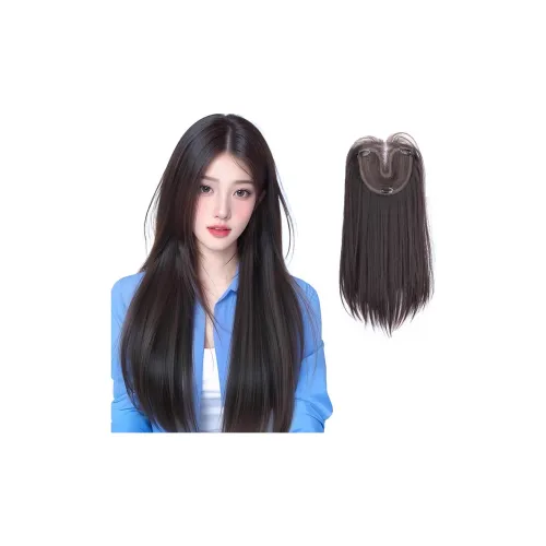 WANWANFENG Прямые волосы Без сетки Длинные парики Женские Смешанный шелк
