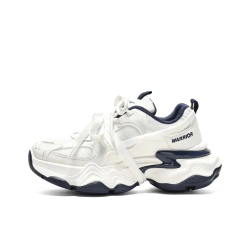 Warrior Slip-resistant Abrasion-resistant Breathable Low-Top Footwear Women's White Dark Blue Warrior Противоскользящий Устойчивый к истиранию Дышащий Низкий Топ Обувь Женская Белый Темно-синий