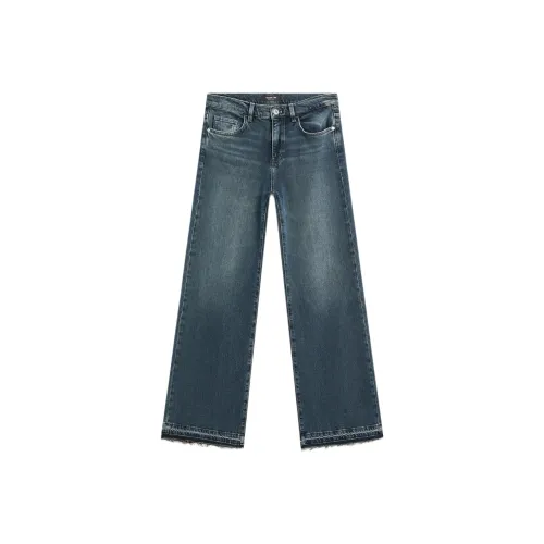 Massimo Dutti Blue Women's Jeans Масимо Дутти Синий Женские Джинсы