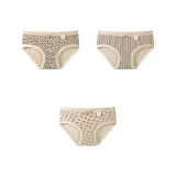 [3 упаковки] Леопардовый принт кофейный + волна узор + бант