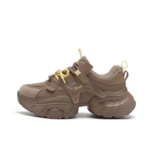 ZHR Амортизация Устойчивый к истиранию Дышащий Легкий Низкий Топ Кроссовки с Толстой Подошвой Женские