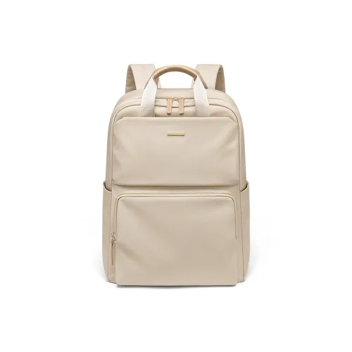 GOLF Ткань Рюкзак Стандартный Женский Абрикос Элегантный Черный