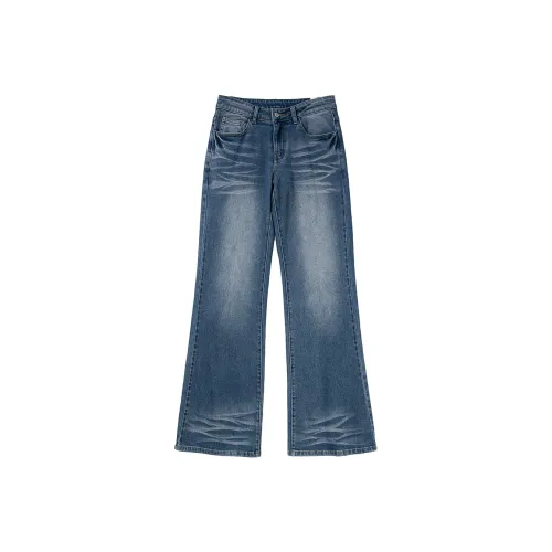 COUNTRY MOMENT Промытый синий Унисекс Джинсы